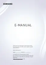 Samsung NU7090 series E-Manual preview