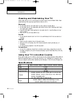 Preview for 58 page of Samsung PCJ532RF Owner'S Instructions Manual