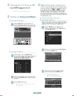 Preview for 8 page of Samsung PN50B540S3F Quick Setup Manual