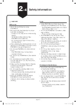 Preview for 6 page of Samsung POWERbot SR20J90U Series Quick Reference Manual