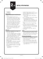 Preview for 5 page of Samsung POWERbot SR20K9350W Series Quick Reference Manual
