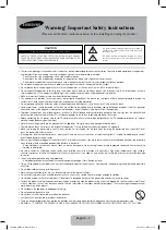 Preview for 2 page of Samsung PS43F4900 User Manual