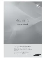 Samsung PS50A566S2M User Manual preview