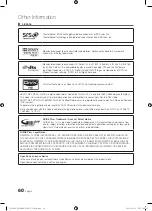 Preview for 60 page of Samsung PS50C6900YK User Manual