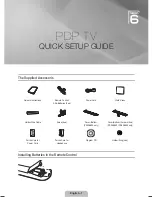 Samsung PS63B680T6W Quick Setup Manual preview