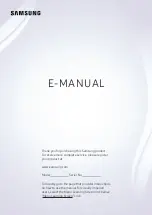 Samsung Q50R Series E-Manual preview