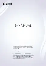 Samsung Q900R series E-Manual preview