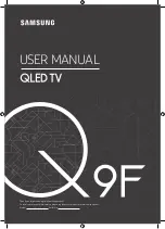 Samsung Q9F Series User Manual preview