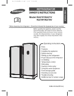 Samsung RA19V Owner'S Manual preview