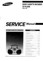 Samsung RCD-750 Service Manual preview