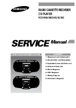 Samsung RCD-M30 Service Manual preview