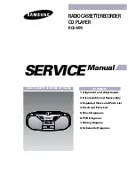 Samsung RCD-M70 Service Manual preview