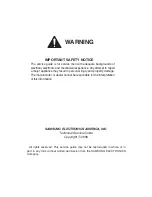 Preview for 2 page of Samsung RFG297AABP Service Manual