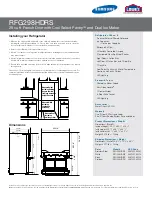 Preview for 2 page of Samsung RFG298HDRS Specification