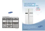 Preview for 1 page of Samsung RS20CC Series User Manual And Installation Instructions