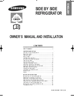 Preview for 1 page of Samsung RS23KCSW Owner'S Manual And Installation