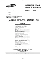 Samsung RS275ACBP - 27 cu. ft. Refrigerator Manual De Instalación Y Uso preview