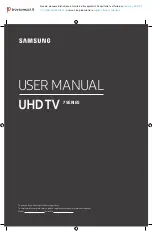 Samsung RU7450 User Manual preview