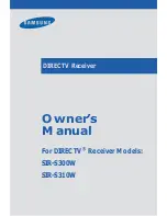 Preview for 1 page of Samsung S300W - SIR Satellite TV Receiver Owner'S Manual