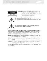 Preview for 2 page of Samsung S300W - SIR Satellite TV Receiver Owner'S Manual