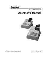 Samsung Sam4s SER-6500II Series Operator'S Manual preview