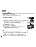 Preview for 44 page of Samsung SC D353 - MiniDV Camcorder w/20x Optical Zoom Owner'S Instruction Book