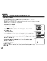 Preview for 112 page of Samsung SC D353 - MiniDV Camcorder w/20x Optical Zoom Owner'S Instruction Book