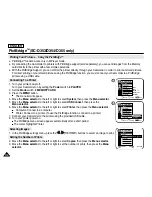 Preview for 114 page of Samsung SC D353 - MiniDV Camcorder w/20x Optical Zoom Owner'S Instruction Book