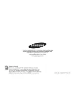 Preview for 124 page of Samsung SC-HMX10 - 8GB Flash Memory High Definition... User Manual