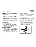 Preview for 3 page of Samsung SC-X105 Owner'S Instruction Book