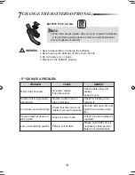 Preview for 11 page of Samsung SC8400 SERIES Operating Instructions Manual