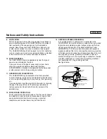 Preview for 3 page of Samsung SCD6550 - DuoCam MiniDV Camcorder Owner'S Instruction Book