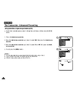 Preview for 64 page of Samsung SCD6550 - DuoCam MiniDV Camcorder Owner'S Instruction Book