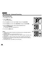 Preview for 68 page of Samsung SCD6550 - DuoCam MiniDV Camcorder Owner'S Instruction Book