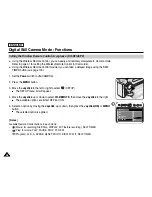 Preview for 96 page of Samsung SCD6550 - DuoCam MiniDV Camcorder Owner'S Instruction Book