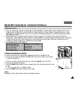 Preview for 117 page of Samsung SCD6550 - DuoCam MiniDV Camcorder Owner'S Instruction Book