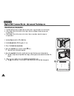 Preview for 120 page of Samsung SCD6550 - DuoCam MiniDV Camcorder Owner'S Instruction Book