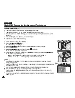 Preview for 132 page of Samsung SCD6550 - DuoCam MiniDV Camcorder Owner'S Instruction Book