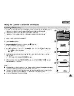 Preview for 139 page of Samsung SCD6550 - DuoCam MiniDV Camcorder Owner'S Instruction Book