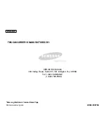 Preview for 160 page of Samsung SCD6550 - DuoCam MiniDV Camcorder Owner'S Instruction Book