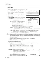 Preview for 20 page of Samsung SCO-3080R Series User Manual