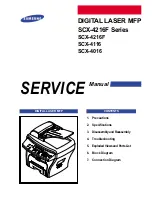 Samsung SCX-4216F Series Service Manual preview