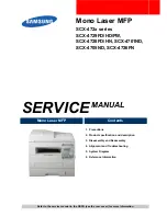 Samsung SCX-472 series Service Manual preview