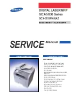 Samsung SCX 5530FN - Multifunction Printer/Copy/Scan/Fax Service Manual preview