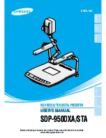 Preview for 1 page of Samsung SDP-950DXA User Manual