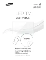 Preview for 1 page of Samsung series 4 4000 User Manual