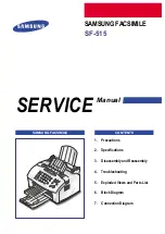 Samsung SF-515 Service Manual preview