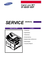 Preview for 1 page of Samsung SF-830 Service Manual