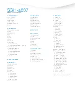 Preview for 3 page of Samsung SGH-A837 Series Information Manual
