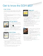 Preview for 4 page of Samsung SGH-A837 Series Information Manual